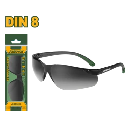 نظارات أمان مظللة من جاديفر (JDSG3808) عدسات PC متينة، خفيفة الوزن، حماية للعين للاستخدام الداخلي والخارجي، رؤية واسعة ومريحة