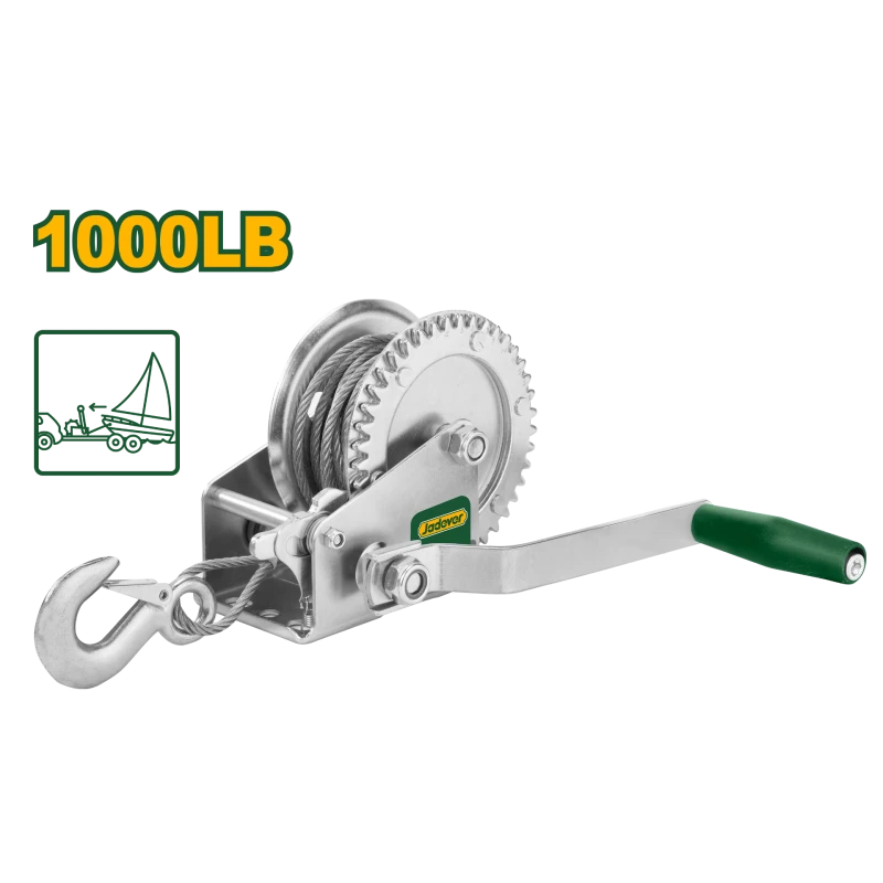 رافعة يدوية بسعة 460 كجم موديل JDJW1101 رافعة متينة يدوية للرفع والسحب الثقيل، تصميم مدمج وسهل النقل من جادفر - جادفر