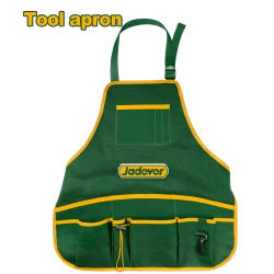 JADEVER Heavy-Duty Tools Apron JDTG6102 with Multiple Pockets & Adjustable Straps, Durable Protective Work Apron for Workshop & DIY Projects