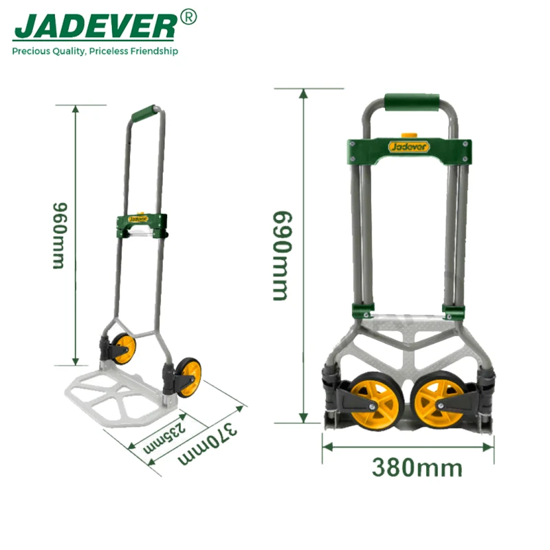 JADEVER Foldable Strolle, 60kg Weight Capacity, Lightweight, Portable & Durable, Easy One-Hand Folding for Travel & Storage, Safe & Sturdy Design - Jadever