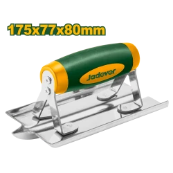 JADEVER Stainless Steel Concrete Groover JDPE3317, Durable 1.2mm Thick Tool with Ergonomic Handle for Precise Concrete Control Joints