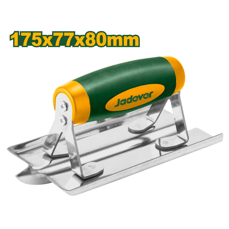 JADEVER Stainless Steel Concrete Groover JDPE3317, Durable 1.2mm Thick Tool with Ergonomic Handle for Precise Concrete Control Joints - Jadever
