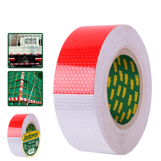 JADEVER Reflective Tape 25M x 50mm (Model JDPN5H50), High Visibility, 0.29mm Thick, Weather-Resistant Safety Tape for Vehicles, Entrances & Hazard Marking JADEVER Reflective Tape 25M x 50mm (Model JDPN5H50), High Visibility, 0.29mm Thick, Weather-Resistant Safety Tape for Vehicles, Entrances & Hazard Marking