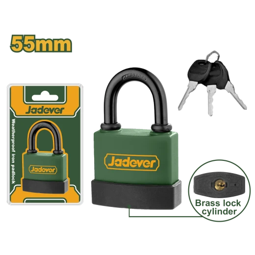 JADEVER Weatherproof Iron Padlock 55mm (JDPD9455) JADEVER Weatherproof Iron Padlock 55mm (JDPD9455)