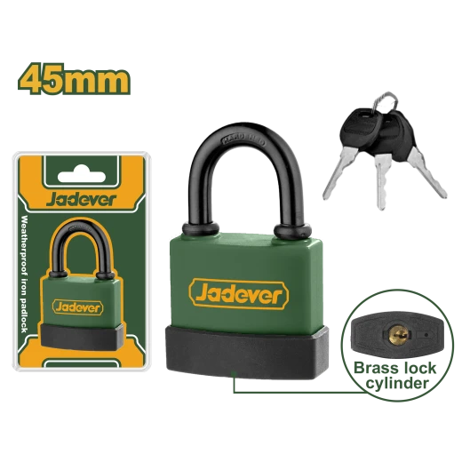 JADEVER Weatherproof Iron Padlock 45mm (JDPD9445) JADEVER Weatherproof Iron Padlock 45mm (JDPD9445)