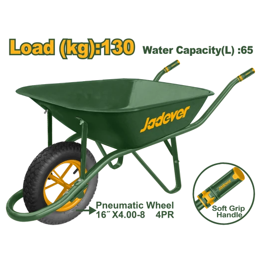JADEVER Wheelbarrow 130Kg | 65L (JDWB1F01) JADEVER Wheelbarrow 130Kg | 65L (JDWB1F01)