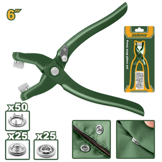 JADEVER Press Snap Pliers Set 150mm | 6" (JDLH4601) JADEVER Press Snap Pliers Set 150mm | 6" (JDLH4601)