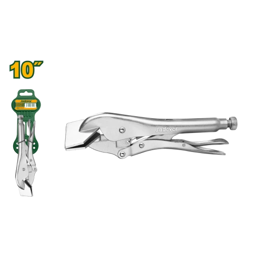 JADEVER 10-Inch Flat Locking Pliers, Heavy-Duty Carbon Steel with Hardened Jaws, Adjustable 0-20mm Grip, Nickel-Plated Rust-Resistant Finish JADEVER 10-Inch Flat Locking Pliers, Heavy-Duty Carbon Steel with Hardened Jaws, Adjustable 0-20mm Grip, Nickel-Plated Rust-Resistant Finish