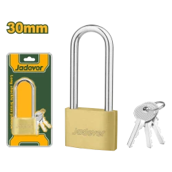 JADEVER Long Shackle Brass Padlock 30mm (JDPD2430)