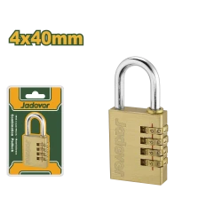 JADEVER 4-Digit Brass Combination Padlock 4x40mm (JDPD3444)