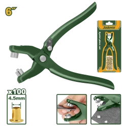 JADEVER Eyelet Pliers Set 150mm | 6" - 100pcs metal eyelets (JDLH3601)