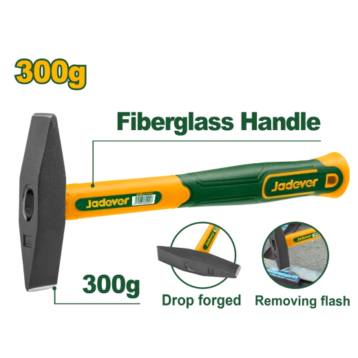 JADEVER Chipping Hammer 300G (JDHM1333) – Strong and Reliable Hammer for Chipping and Demolition Work JADEVER Chipping Hammer 300G (JDHM1333) – Strong and Reliable Hammer for Chipping and Demolition Work