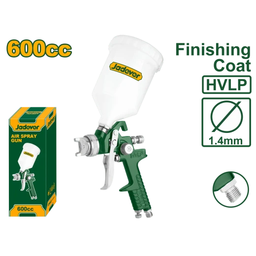 فرد رش دهان 600cc فوهة 1.4 ملم، للطبقة النهائية، ضغط 2–3.5 بار (JDGA1506) من جادفر فرد رش دهان 600cc فوهة 1.4 ملم، للطبقة النهائية، ضغط 2–3.5 بار (JDGA1506) من جادفر