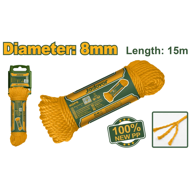 JADEVER Rope 8mm x 15m  PP Twist (JDRZ1308) - Jadever