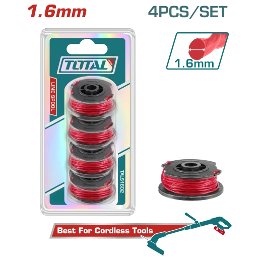 TOTAL 4PCs Line Spool Set 1.6mm (TALS1602) TOTAL 4PCs Line Spool Set 1.6mm (TALS1602)