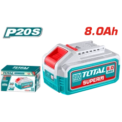 TOTAL 20V 8.0Ah Lithium-Ion Battery Pack for P20S Series Tools with LED Indicator