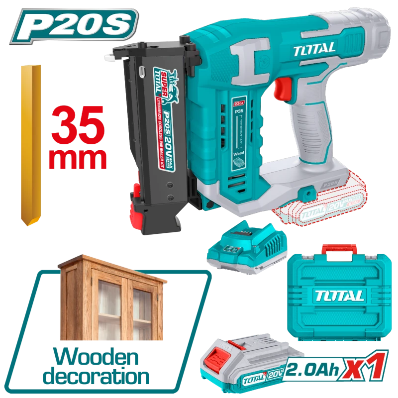 Total Cordless Pin Nailer 20V (TCBNLI3606) - Total