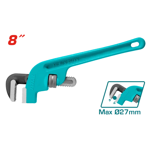 TOTAL Offset Pipe Wrench 8 inch, Durable Tool Ideal for Plumbing and Maintenance in Tight Spaces TOTAL Offset Pipe Wrench 8 inch, Durable Tool Ideal for Plumbing and Maintenance in Tight Spaces