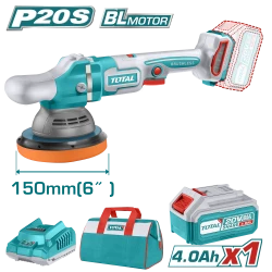 TOTAL Cordless Polisher Brushless Motor 20V - 150mm | 6" (TAPLI20151)