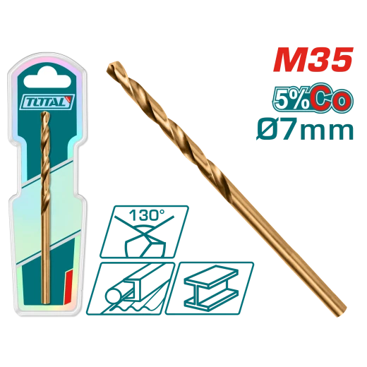 ريشة حديد كوبلت HSS-CO M35 بحجم 7ملم من توتال (TAC11207001)