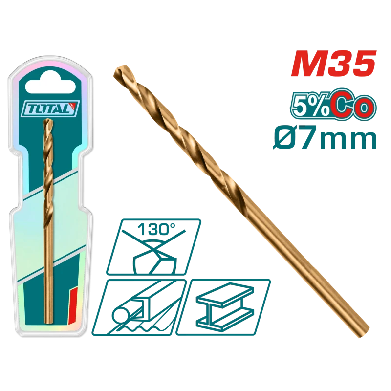 ريشة حديد كوبلت HSS-CO M35 بحجم 7ملم من توتال (TAC11207001) - توتال