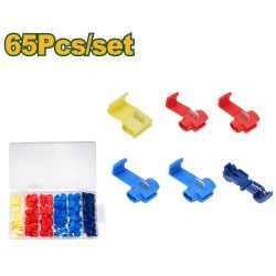 JADEVER 65-Piece Quick Splice Wire Connectors Set, Ideal for Easy and Safe Electrical Wire Installation (JDFKAB01)