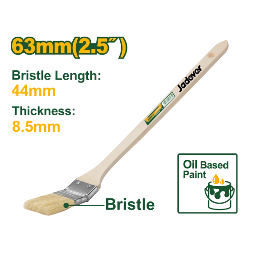 JADEVER Paint Brush with Curved Head 63mm | 2.5" (JDPE3325) JADEVER Paint Brush with Curved Head 63mm | 2.5" (JDPE3325)