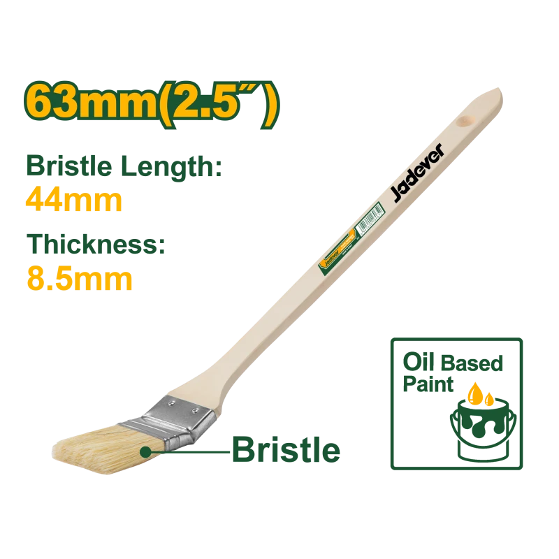 JADEVER Paint Brush with Curved Head 63mm | 2.5" (JDPE3325) - Jadever