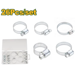JADEVER 26-Piece Hose Clamp Set JDHUAB01 – Complete Set for Secure Hose Connections