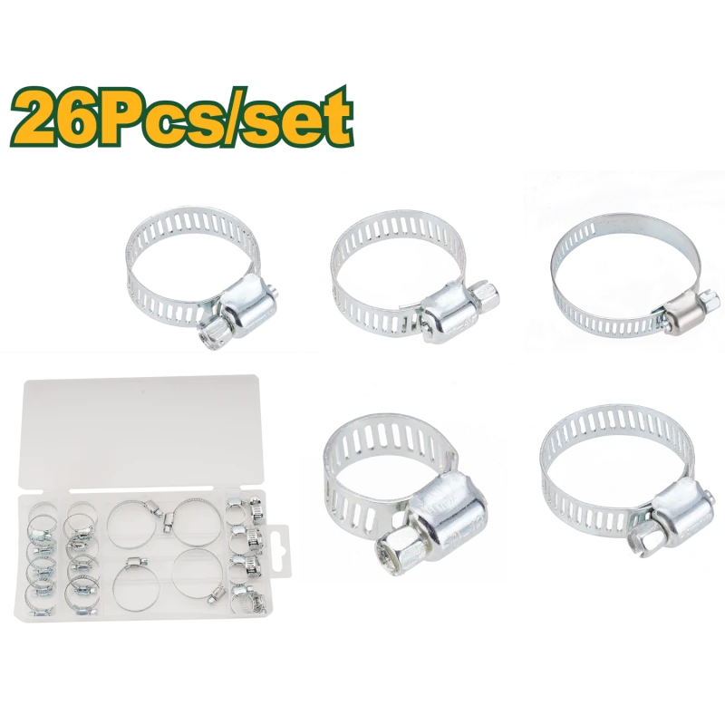JADEVER 26-Piece Hose Clamp Set JDHUAB01 – Complete Set for Secure Hose Connections - Jadever