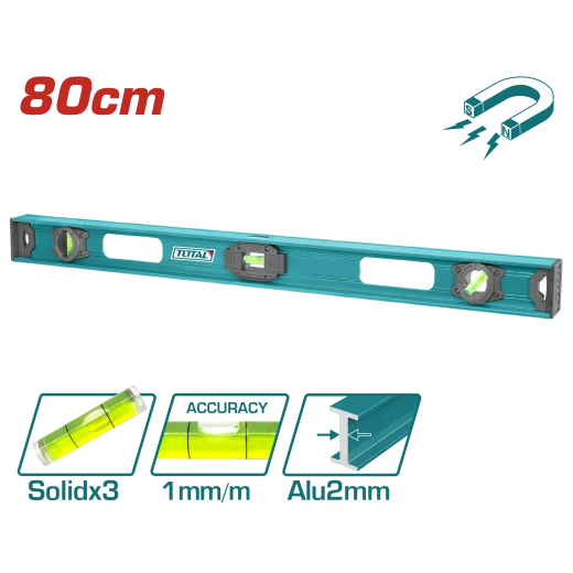 TOTAL Magnetic Spirit Level 80cm (TMT28026)