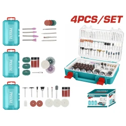TOTAL 4-Piece Mini Drill Accessory Set (TOS23035) – Versatile Attachments for Precision Drilling and Detailing