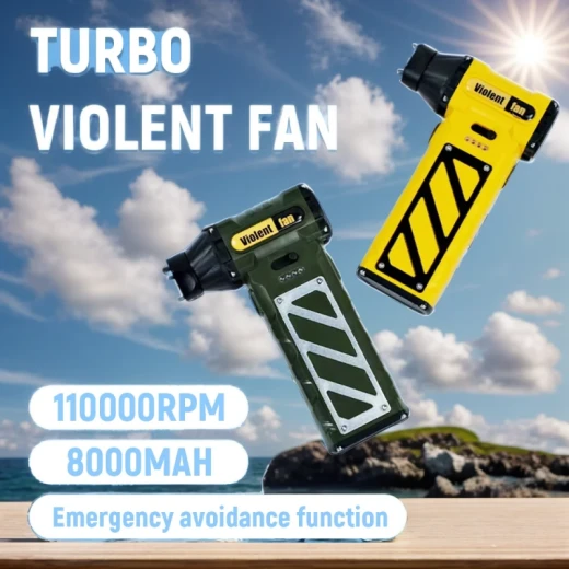 High-Speed Handheld Brushless Fan – 110,000 RPM, 8000mAh Turbo Power - Image 2
