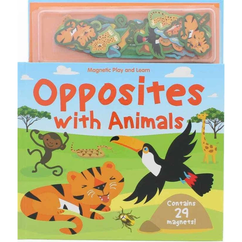 كتاب أضداد مع الحيوانات للأطفال من عمر 3 إلى 5 سنوات، يحتوي على رسومات توضيحية رائعة لجذب انتباه الأطفال وتعليمهم المفاهيم بشكل ممتع وتفاعلي