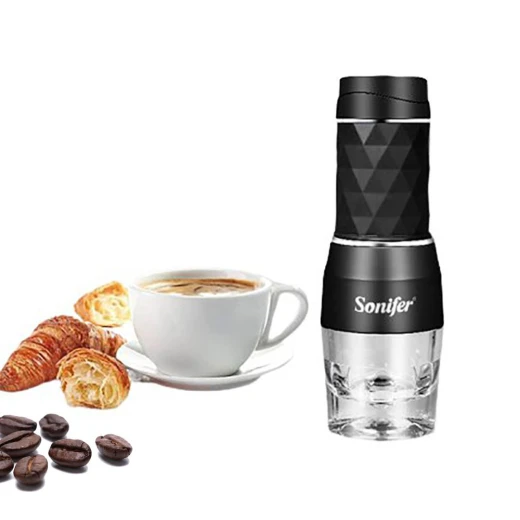 Sonifer Handheld Coffee Maker: Capsule & Ground Coffee, Portable Design Sonifer Handheld Coffee Maker: Capsule & Ground Coffee, Portable Design