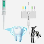 Home Water Flosser, Adjustable Pressure Oral Irrigator for Deep Cleaning, Includes Multiple Tips for Adults & Kids, Improves Gum Health & Smile
