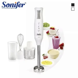 طقم خلاط يدوي سونيفر 4 في 1 موديل SF-8025 – أداة مطبخ متعددة الاستخدامات للخلط والتقطيع والخفق