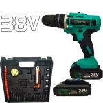 XFOX 38V Cordless Drill Kit: Powerful & Versatile for DIY Projects - Xfox