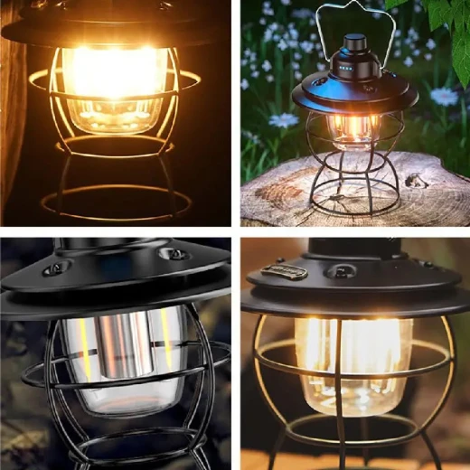 Portable Rechargeable Lantern with Dual Lights for Camping & Emergencies - Image 4