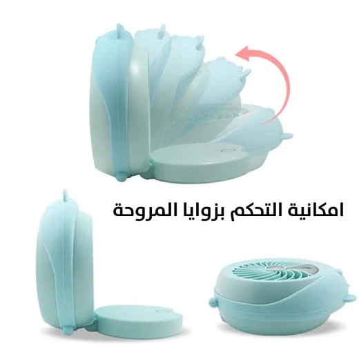 Rechargeable Mini Desk Fan with Humidifier - Cool & Comfortable - Image 5