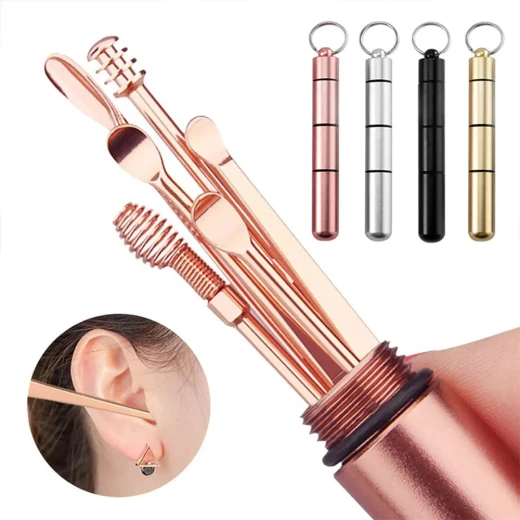 Ear Wax Removal Tool - Gold Rose Design for Safe & Effective Cleaning - Image 2