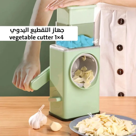 قطاعة الخضروات اليدوية 4 في 1: تقطيع، تقطيع مكعبات، وبشر بسهولة - Image 3