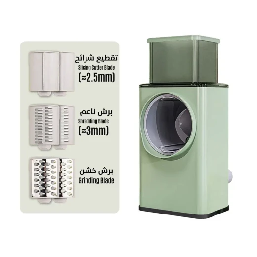 قطاعة الخضروات اليدوية 4 في 1: تقطيع، تقطيع مكعبات، وبشر بسهولة - Image 5
