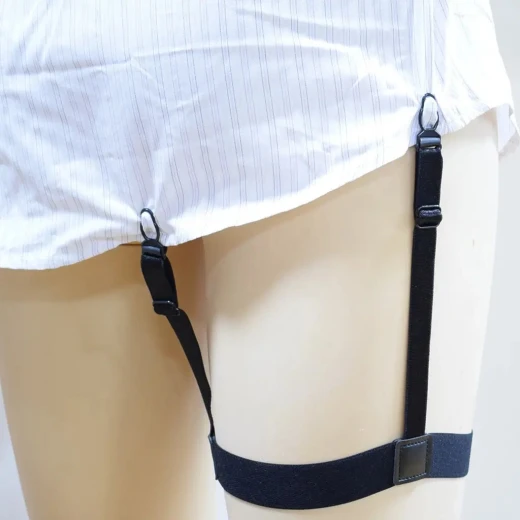 Adjustable Elastic Shirt Stays for Men - Keep Shirts Tucked In - Image 4