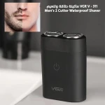 ماكينة حلاقة VGR V-311 للرجال المقاومة للماء: شفرة مزدوجة لحلاقة دقيقة - في جي ار