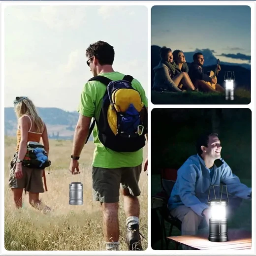 LED Camping Lantern Set: Magnetic Base & Battery Powered for Outdoors - Image 4
