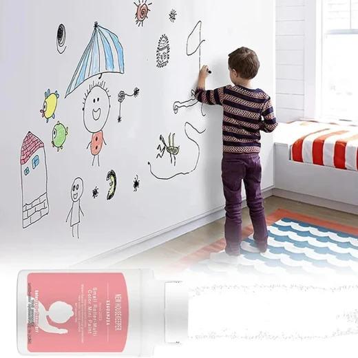 Waterproof White Latex Wall Paint 100ml - Durable Repair Solution - Image 4