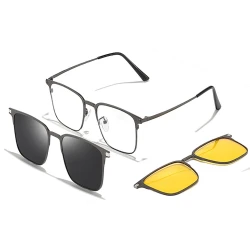 New Style 3-in-1 Magnetic Glasses: UV Protection, Sunglasses, Night Vision