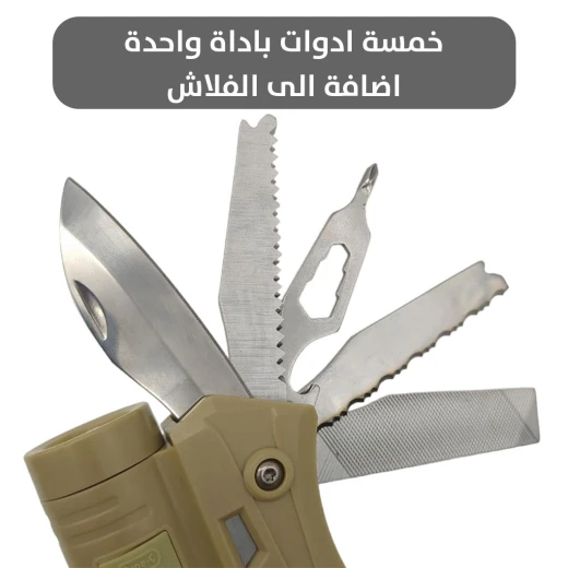 مصباح أدوات متعدد الوظائف محمول – ضوء LED قابل للشحن مع قاعدة مغناطيسية وخطاف وتصميم قابل للطي، للإضاءة في العمل والتخييم والطوارئ - Image 3