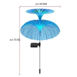 أضواء سبايك للحديقة تعمل بالطاقة الشمسية - تصميم سنابل القمح متعدد الألوان